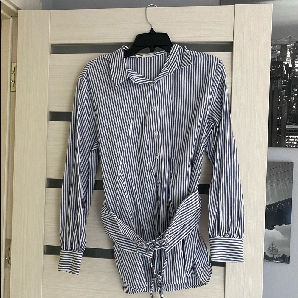 Shirt dress with corset